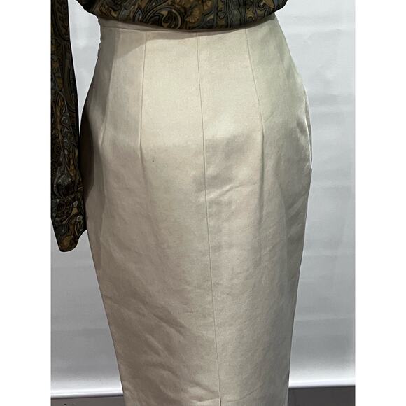 Ralph Lauren Purple Label Selena
Cream 2005 Sample Vintage Designer Pencil Skirt - Picture 9 of 14